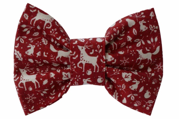 Scandi Woodland Christmas bow tie